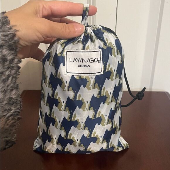 Lay-N-Go Cosmo Nylon Travel Cosmetic Lego Multi-Use Washable Drawstring 2pc Bag - Picture 4 of 13